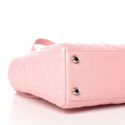 Christian Dior Lambskin Cannage Mini Lady Dior Rose Clair 6 of 19
