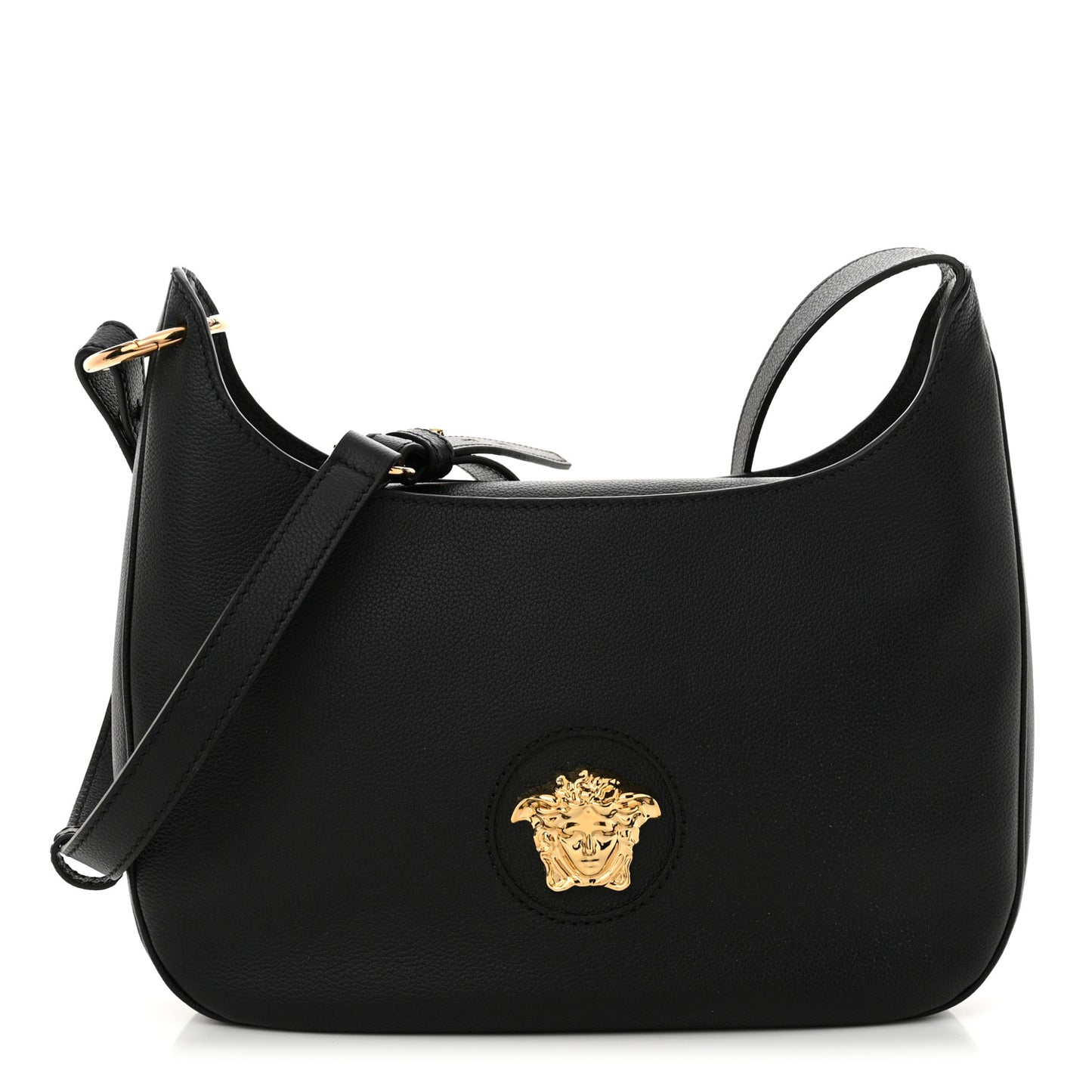 Calfskin La Medusa Medium Hobo Black
