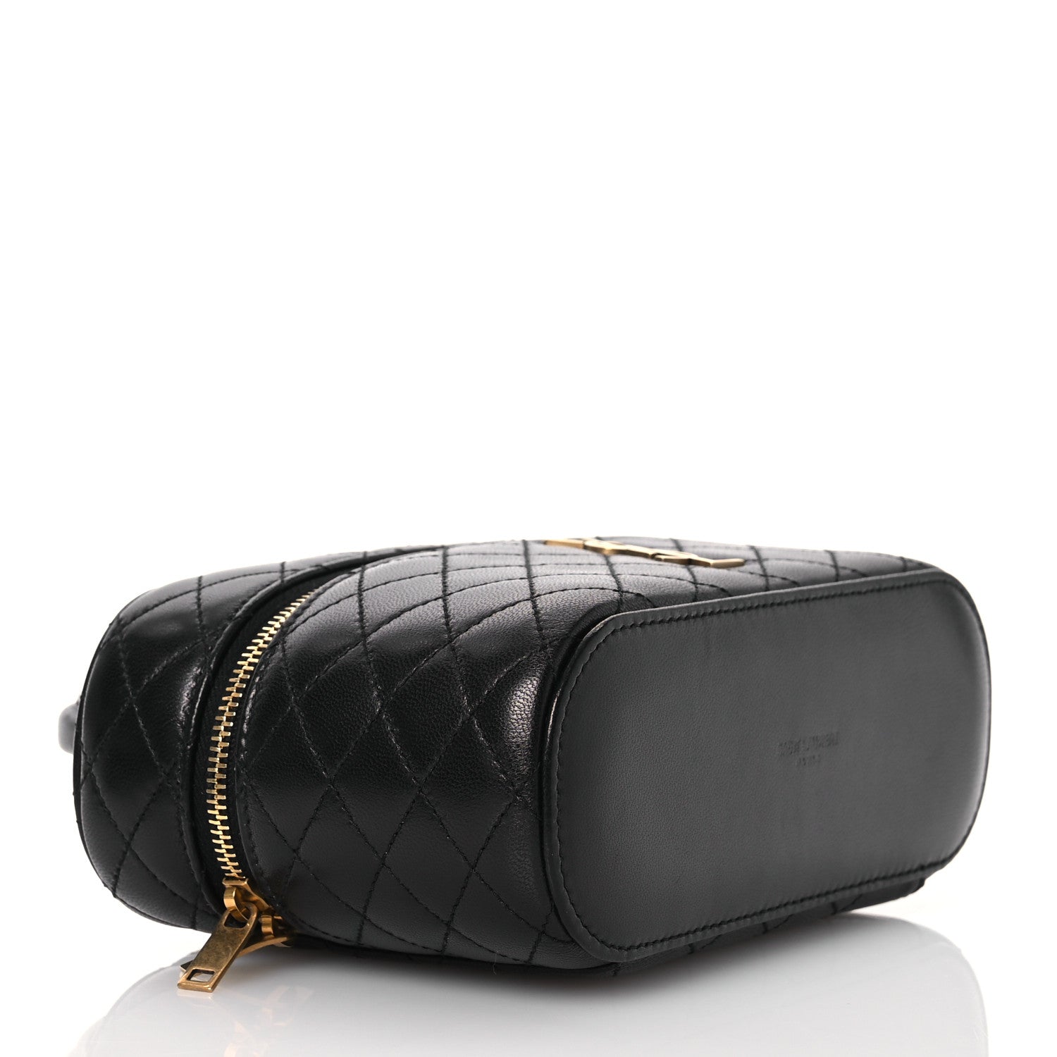 Saint Laurent Lambskin Quilted Mini Gaby Vanity Case Black 4 of 13