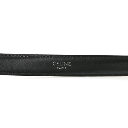 Celine Box Calfskin Medium 25mm Triomphe Belt 80 32 Black 5 of 8