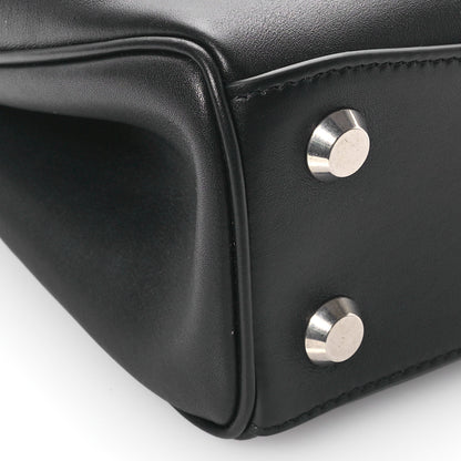 Balenciaga Natural Smooth Calfskin Mini Rodeo Top Handle Handbag Black 9 of 10