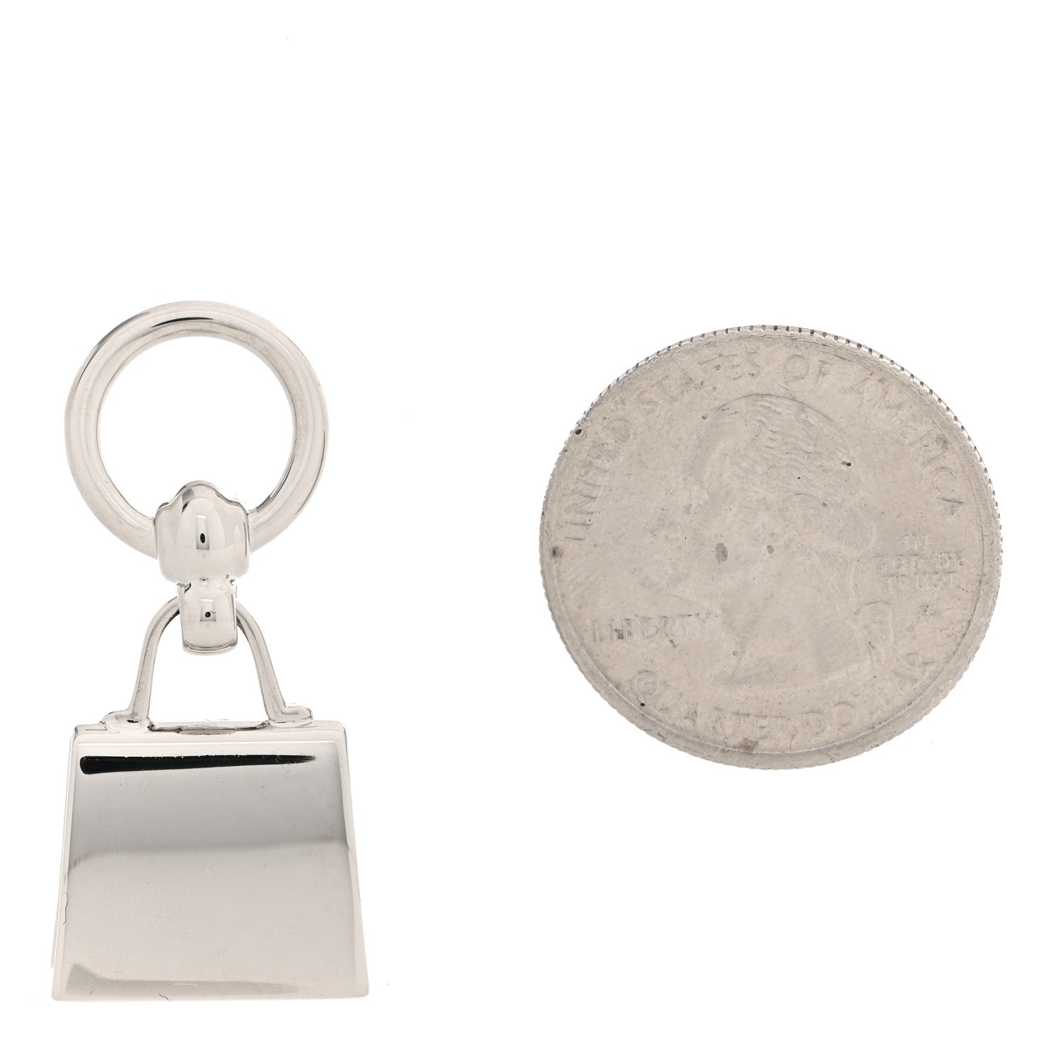 Hermes Palladium Mini Kelly Twilly Ring 2 of 4