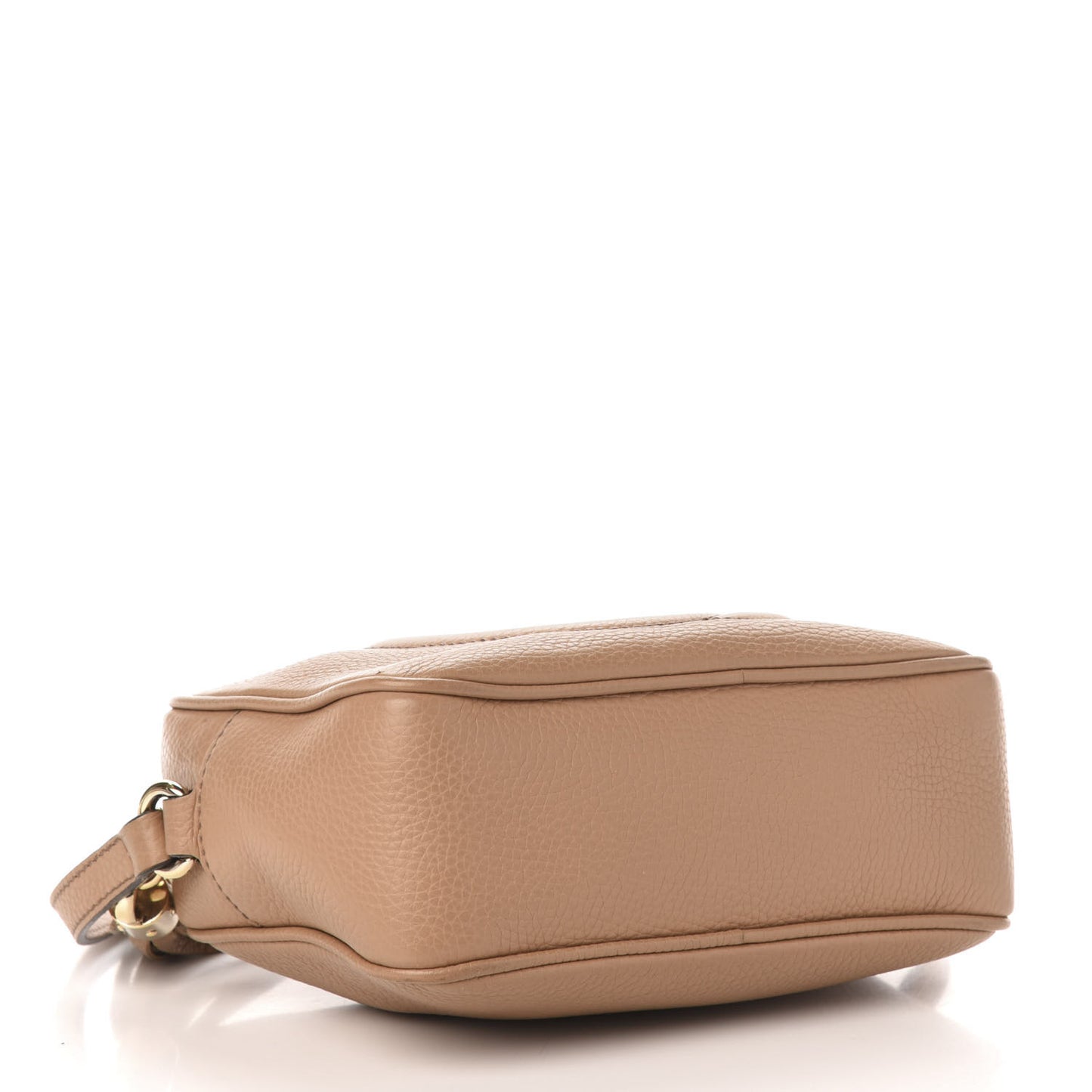 Pebbled Calfskin Small Soho Disco Bag Camelia