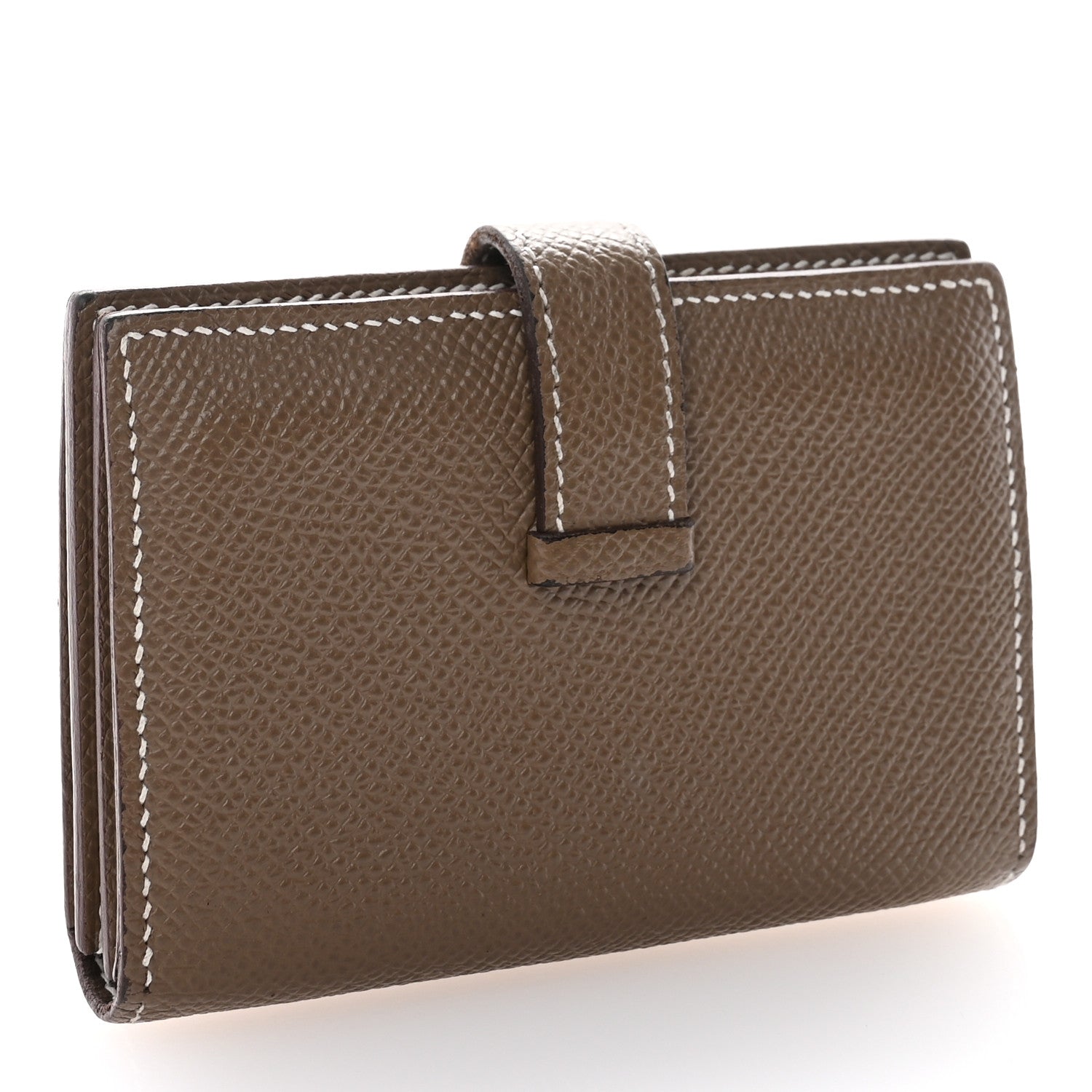 Hermes Epsom Bearn Card Holder Wallet Etoupe 3 of 13