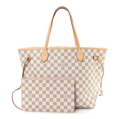 Louis Vuitton Damier Azur Neo Neverfull MM Rose Ballerine 3 of 11