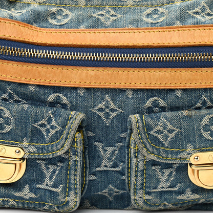 Louis Vuitton Monogram Denim Baggy PM Blue 7 of 13