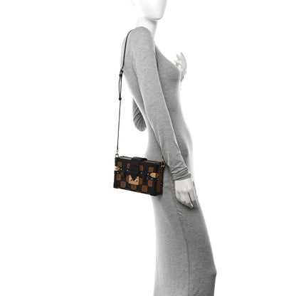 Louis Vuitton Monogram Tressage Petite Malle Black 2 of 10