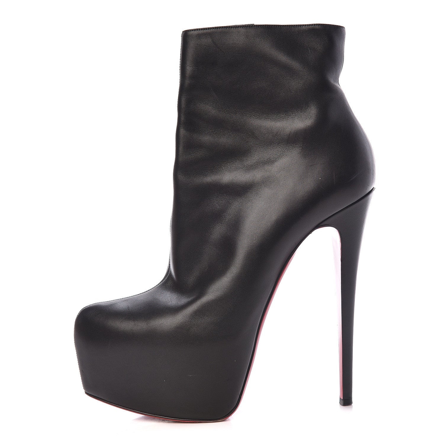 Christian Louboutin Calfskin Daf Booty 160 Ankle Boots 40 Black 1 of 13