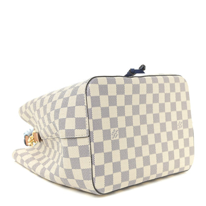 Louis Vuitton Damier Azur Braided Neonoe MM Blue 4 of 11