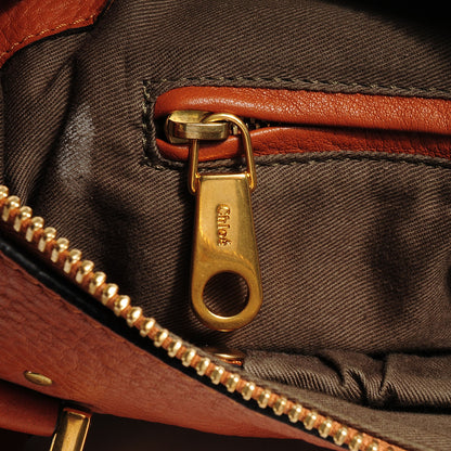 Chloe Calfskin Medium Marcie Satchel Whiskey 8 of 10