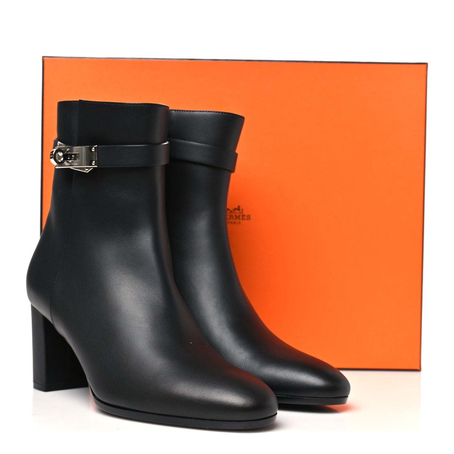 Calfskin Saint Germain Ankle Boots 39 Black