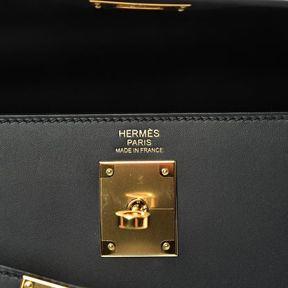 Hermes Sombrero Kelly Sellier 32 Black 5 of 13