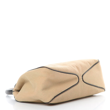 Gucci Canvas Wooden Handle Shoulder Bag Beige 4 of 19