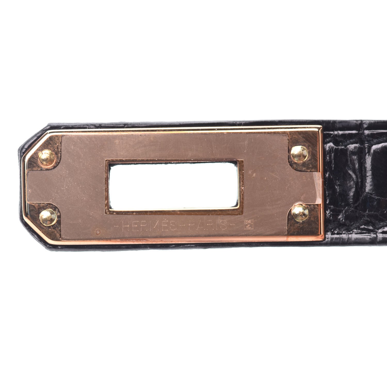 Hermes Taurillon Novillo Shiny Niloticus Crocodile Birkin Touch 25 Black 29 of 35