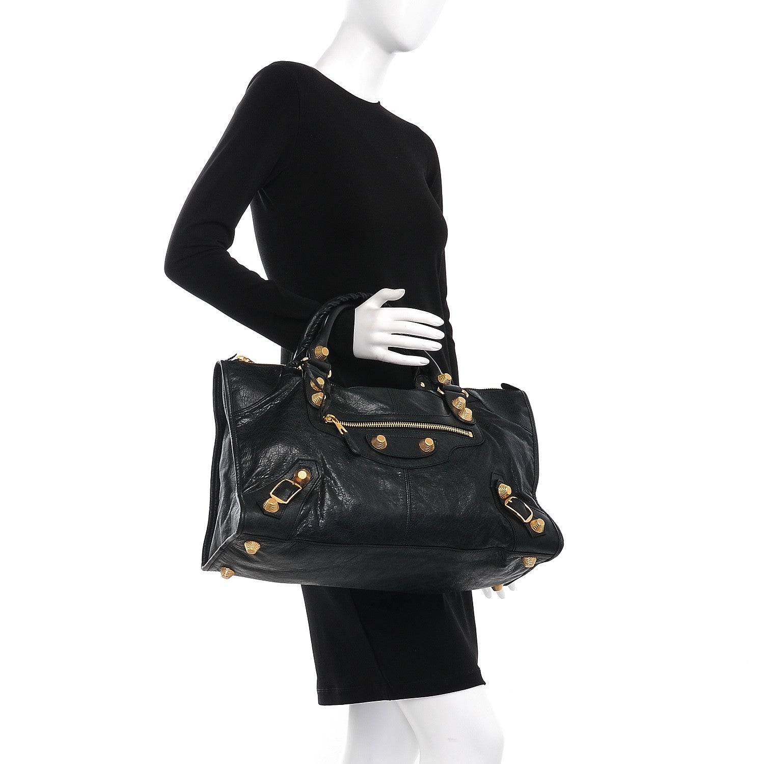 Balenciaga Agneau Giant 21 Gold Hardware Work Black 2 of 10