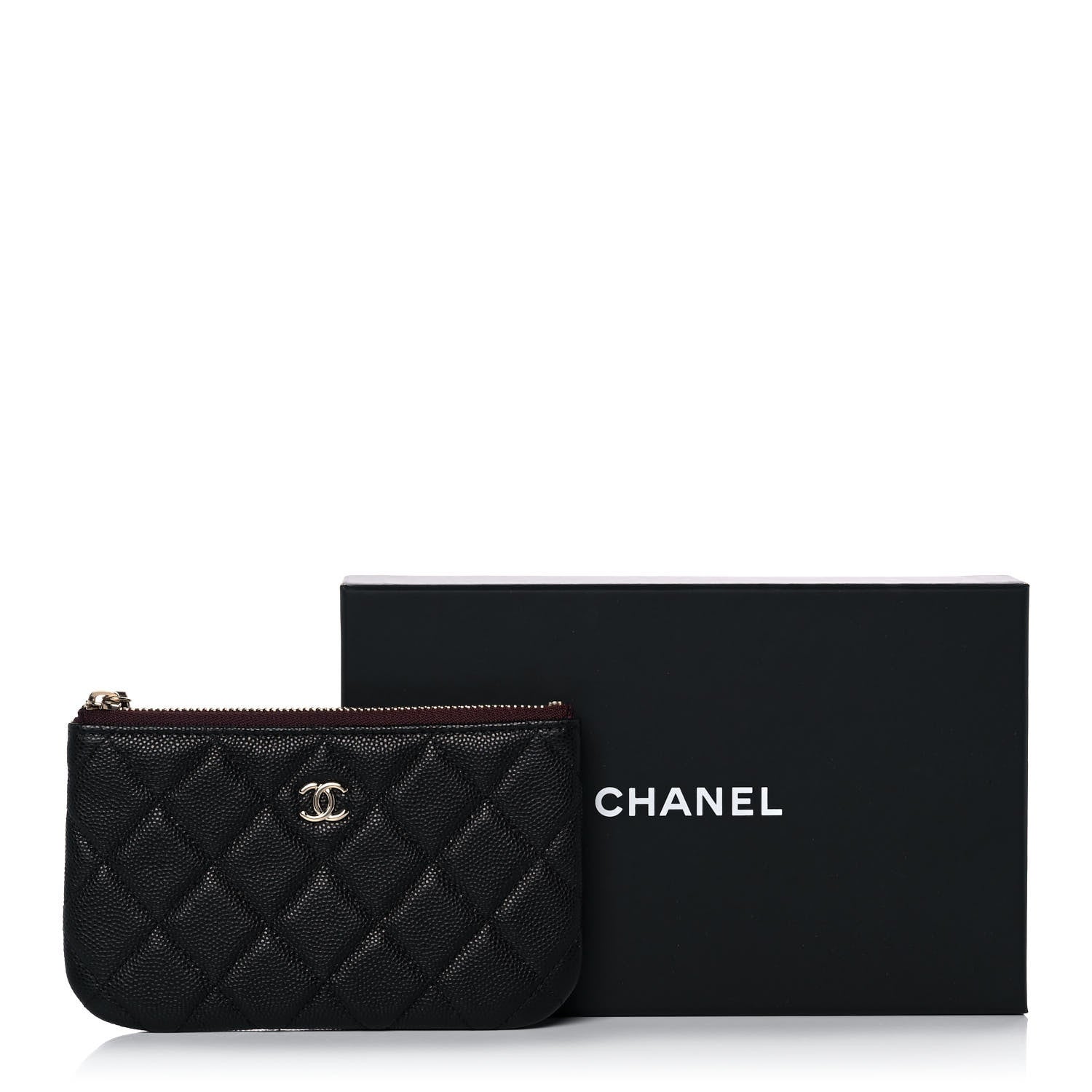 Chanel Caviar Quilted Small Cosmetic Case Black 10 of 10