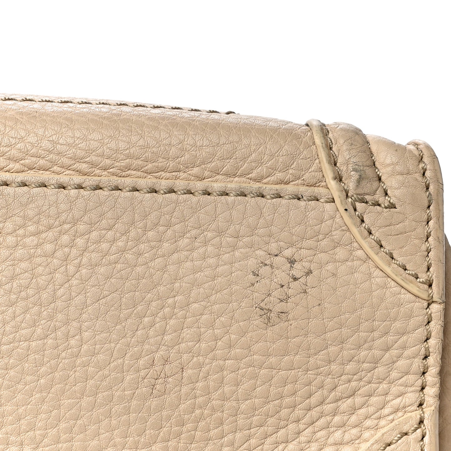 Pebbled Calfskin Nano Luggage Dune