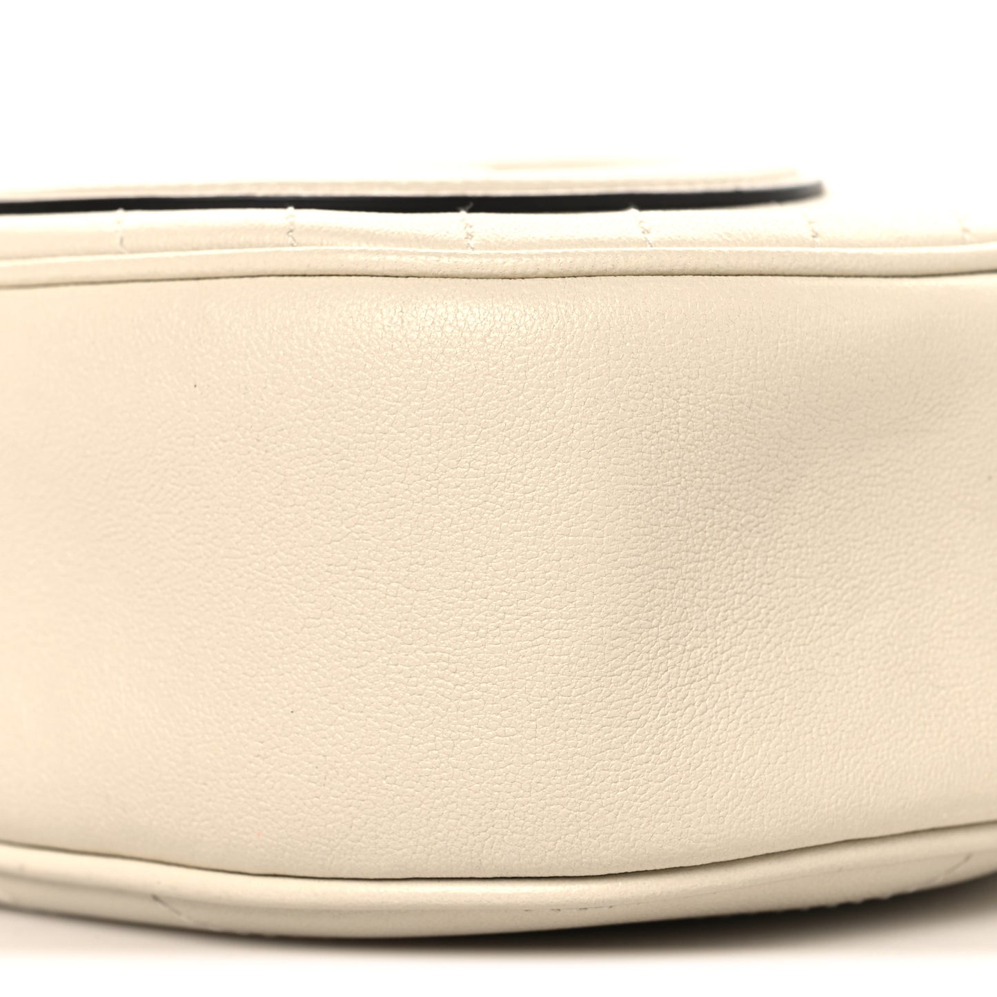 Sakai Be Green Calfskin Diagonal Stitched Mini Blondie Shoulder Bag Mystic White