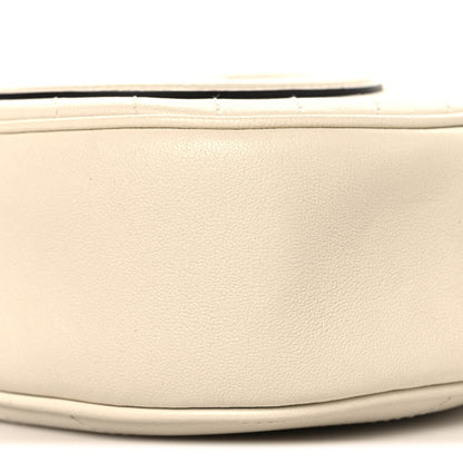 Gucci Sakai Be Green Calfskin Diagonal Stitched Mini Blondie Shoulder Bag Mystic White 10 of 10