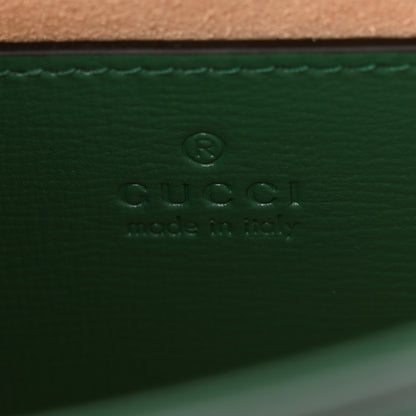 Gucci Azalea Calfskin Web Monochrome Horsebit 1955 Shoulder Bag Emerald 6 of 10