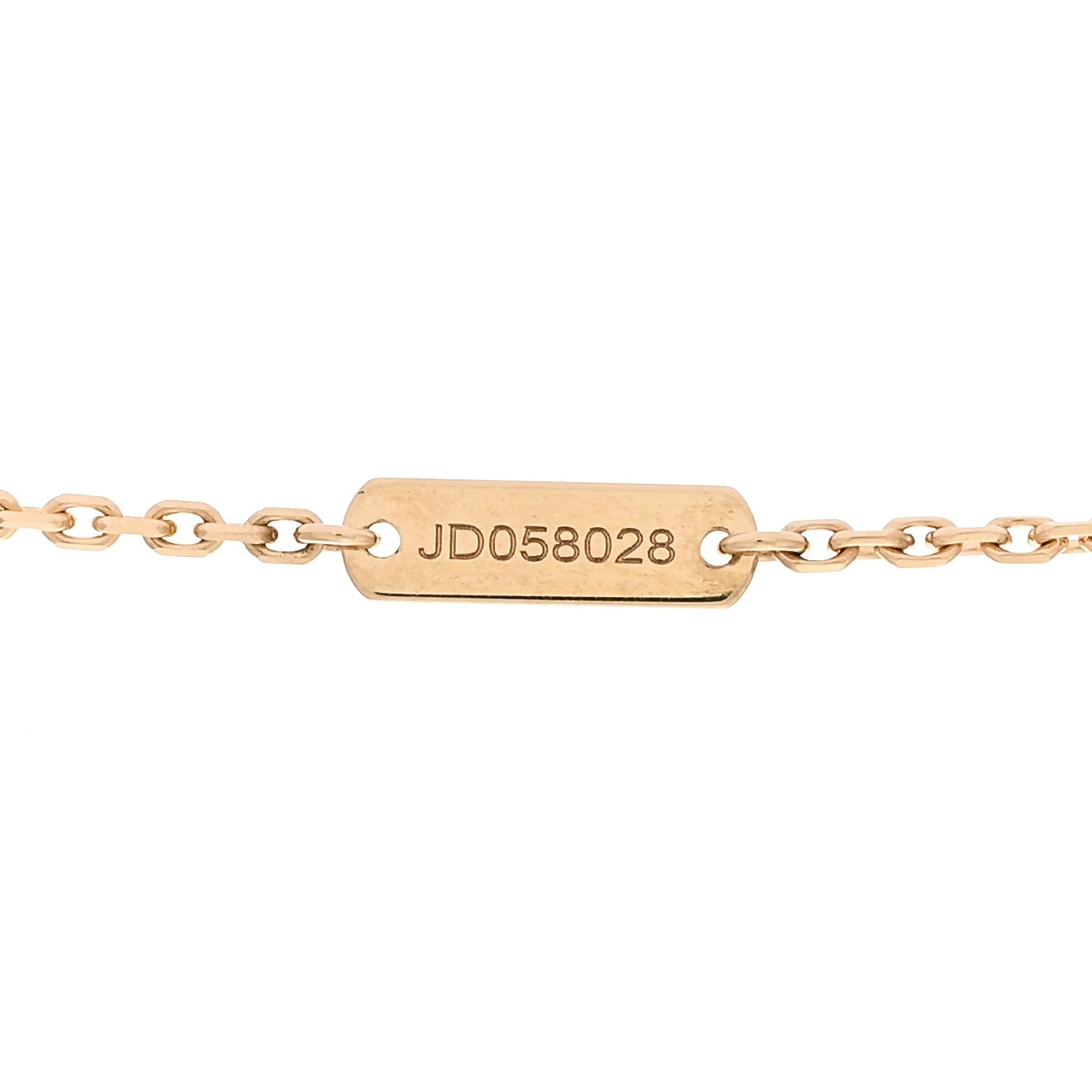 Van Cleef & Arpels 18K Yellow Gold Guilloche Vintage Alhambra Pendant Necklace 4 of 6