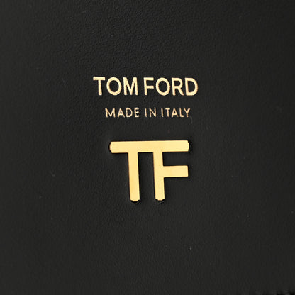 Tom Ford Calfskin Woven T-Twist Crossbody Black 6 of 9