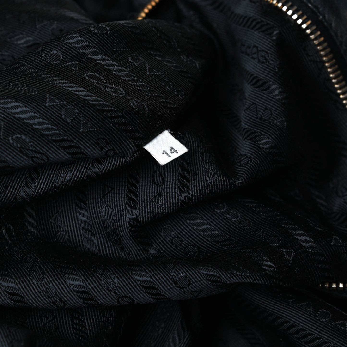 Nappa Gaufre Tote Black