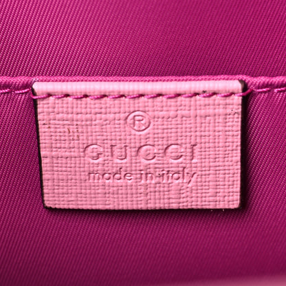 Gucci GG Supreme Monogram 3-D Strawberry Childrens Tote Beige Ebony Lotus Pink Fuxia Emerald 6 of 7