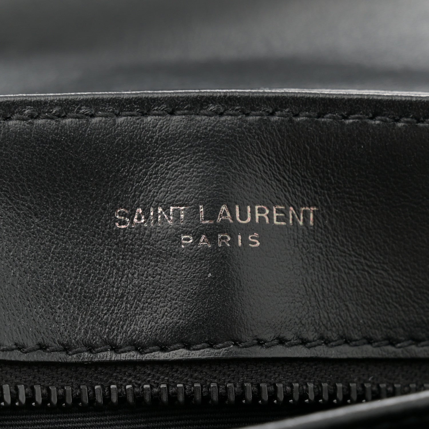 Saint Laurent Calfskin Y Quilted Monogram Monochrome Toy Loulou Crossbody Bag Black 6 of 10