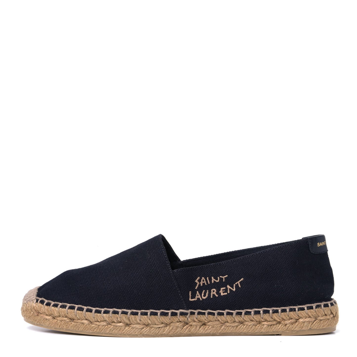 Canvas Nappa Elba Light Logo Embroidered Espadrilles 41 Black