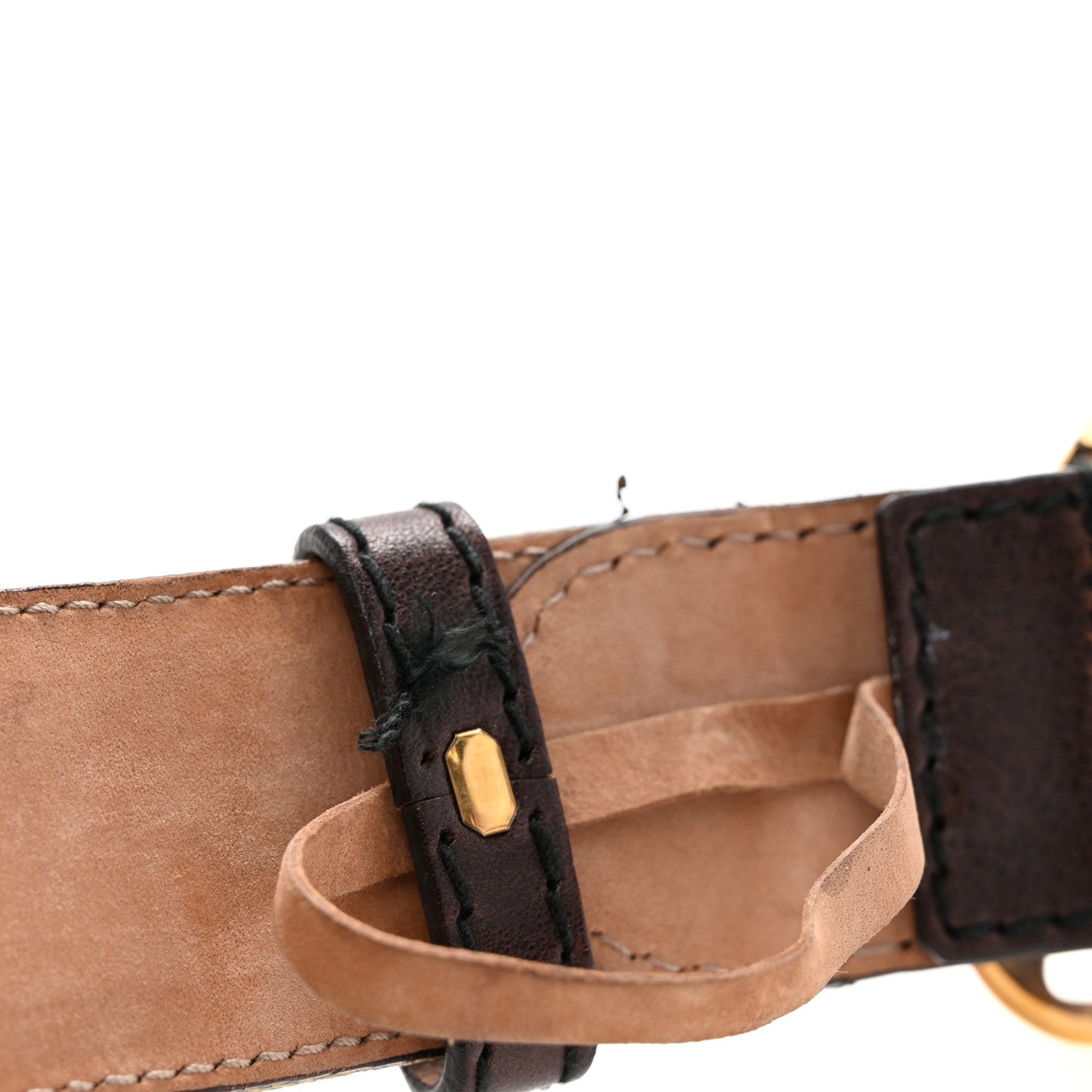 Gucci Crystal Monogram Hysteria Belt 90 36 Dark Brown 9 of 9