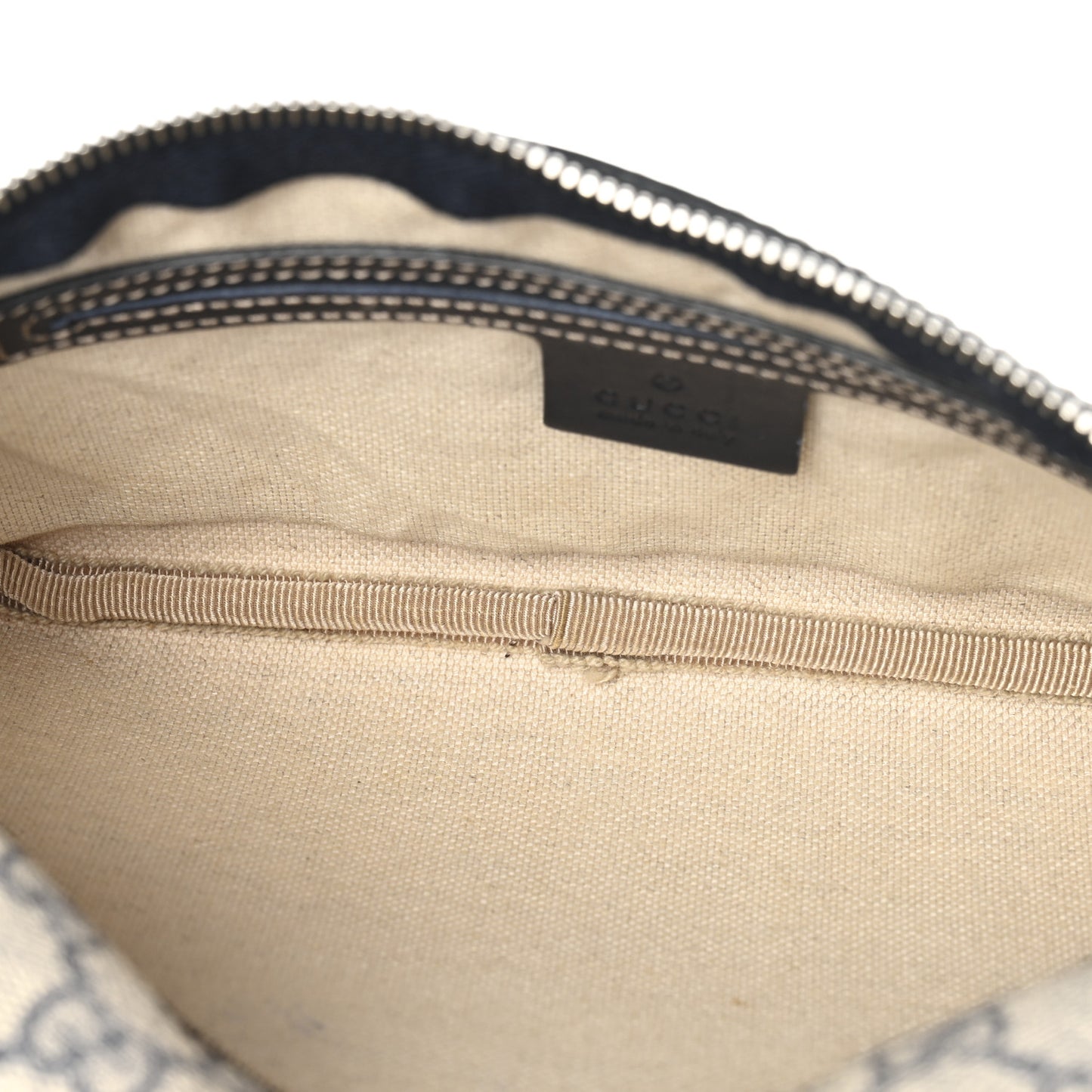GG Supreme Monogram Belt Bag Navy