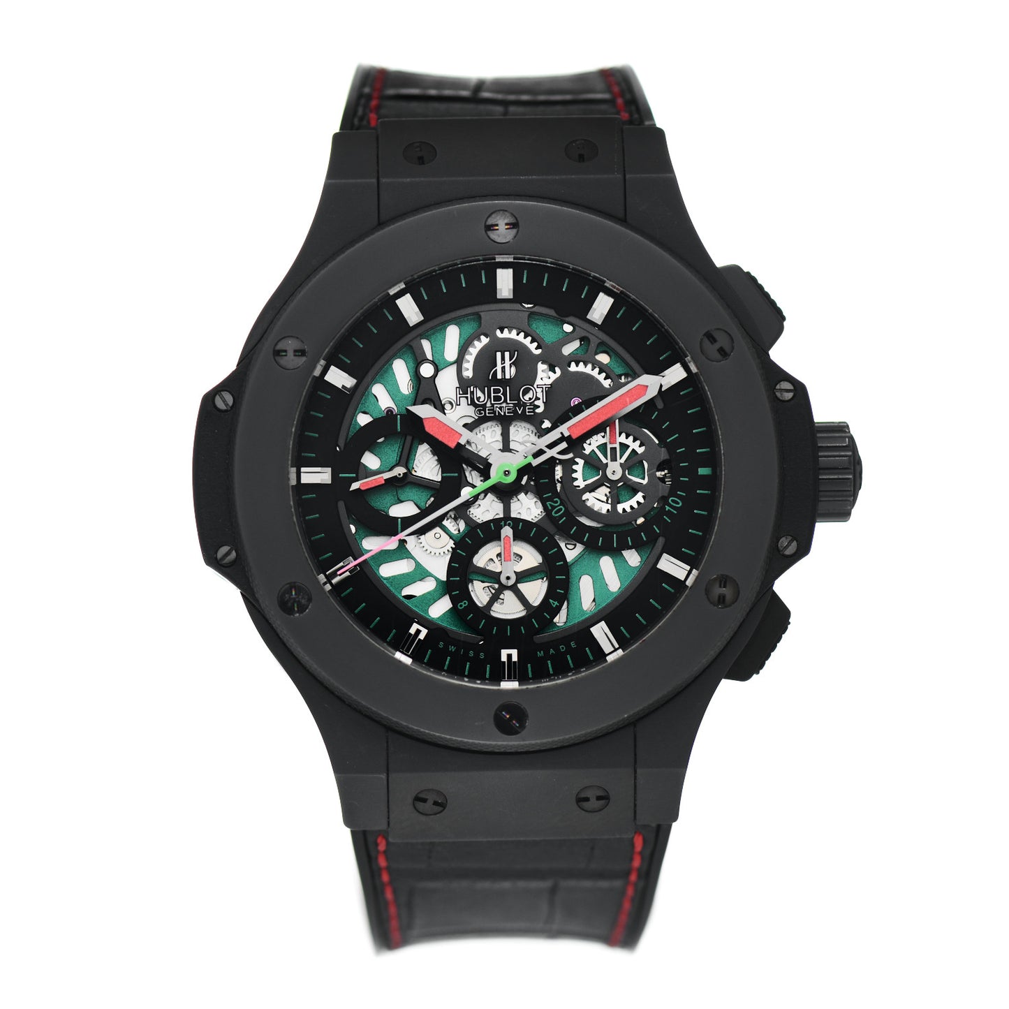 Ceramic Alligator 44mm Big Bang AeroBang Limited Edition "Mexico" Automatic Watch Black 310.CI.1190.GR.FMF10