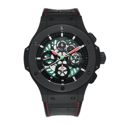 Hublot Ceramic Alligator 44mm Big Bang AeroBang Limited Edition "Mexico" Automatic Watch Black 310.CI.1190.GR.FMF10 1 of 4