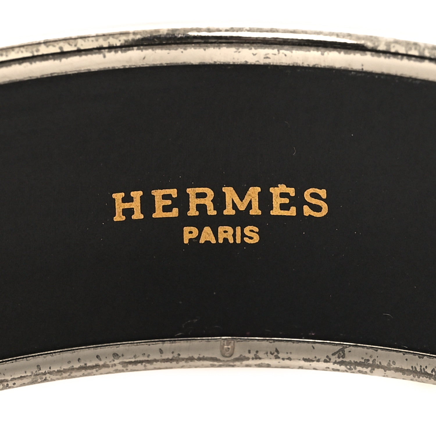 Hermes Enamel Printed Wide Grand Apparat Bracelet 65 4 of 5