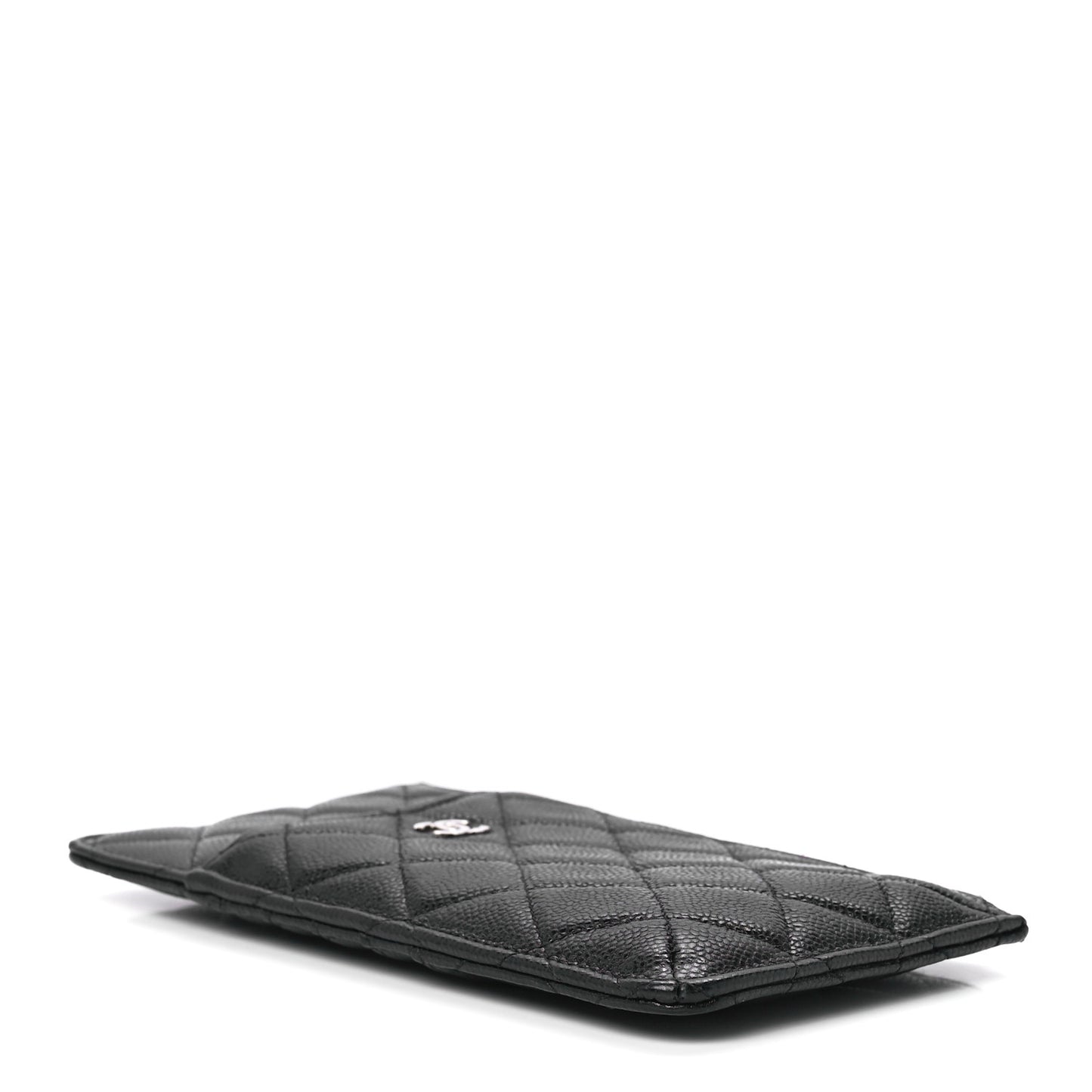 Caviar Quilted Classic iPhone Pouch Black