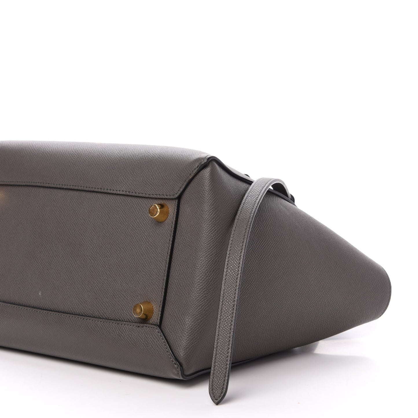 Grained Calfskin Mini Belt Bag Grey