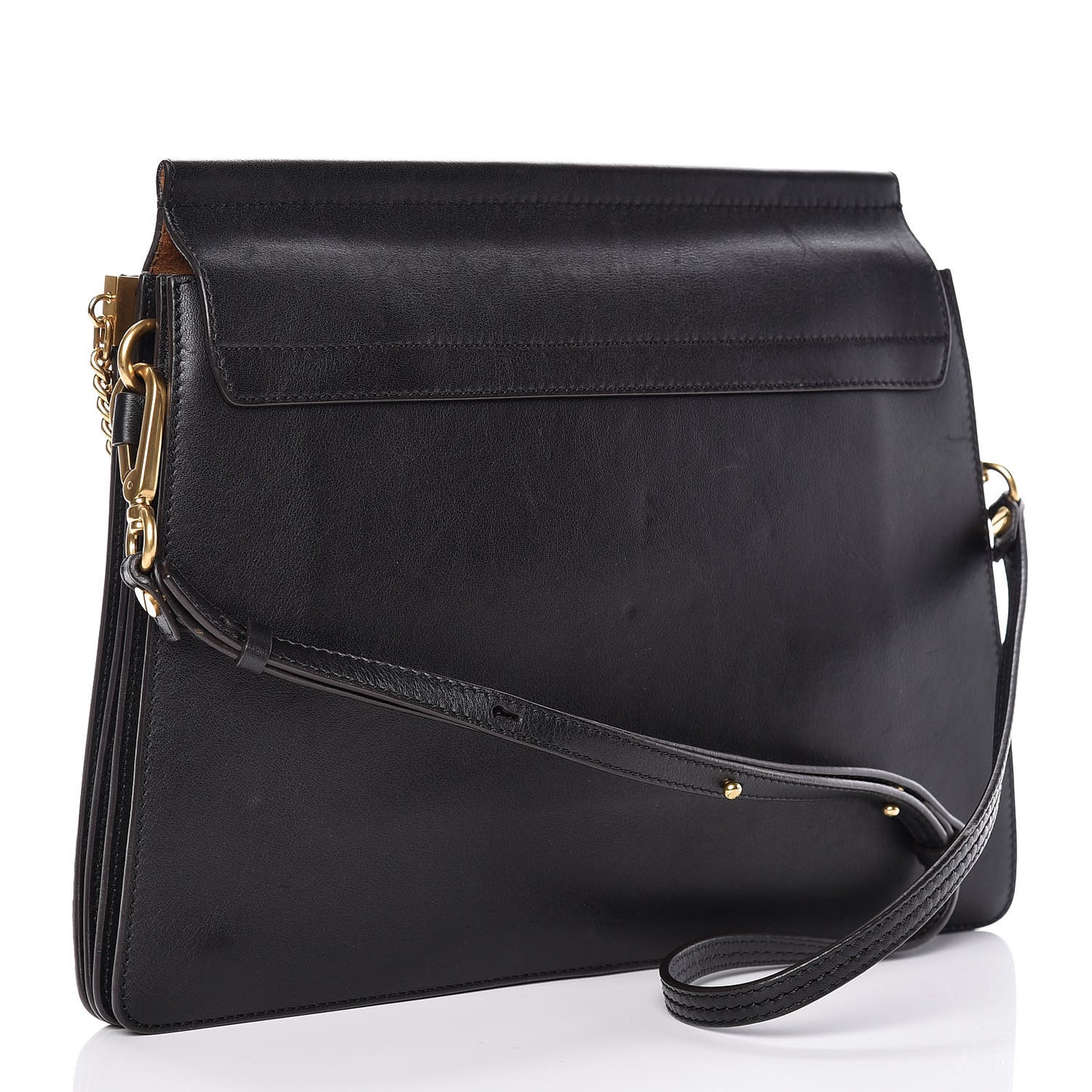 Calfskin Floral Patchwork Medium Faye Shoulder Bag Black Brown