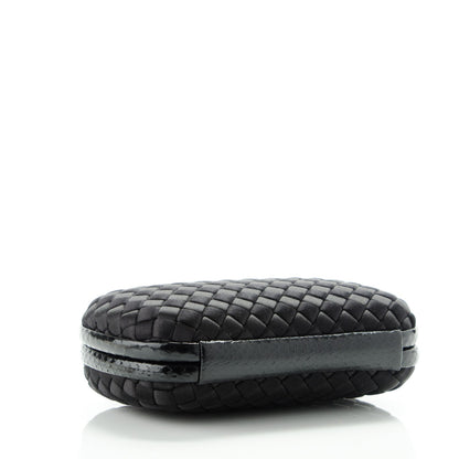 Bottega Veneta Satin Intreccio Impero Ayers Knot Clutch Black 4 of 6