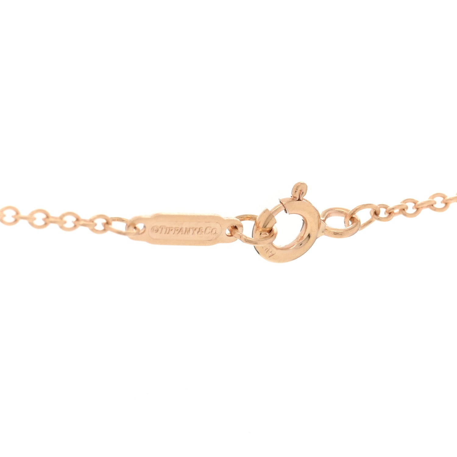 Tiffany 18K Rose Gold Chain Necklace 24" 3 of 3