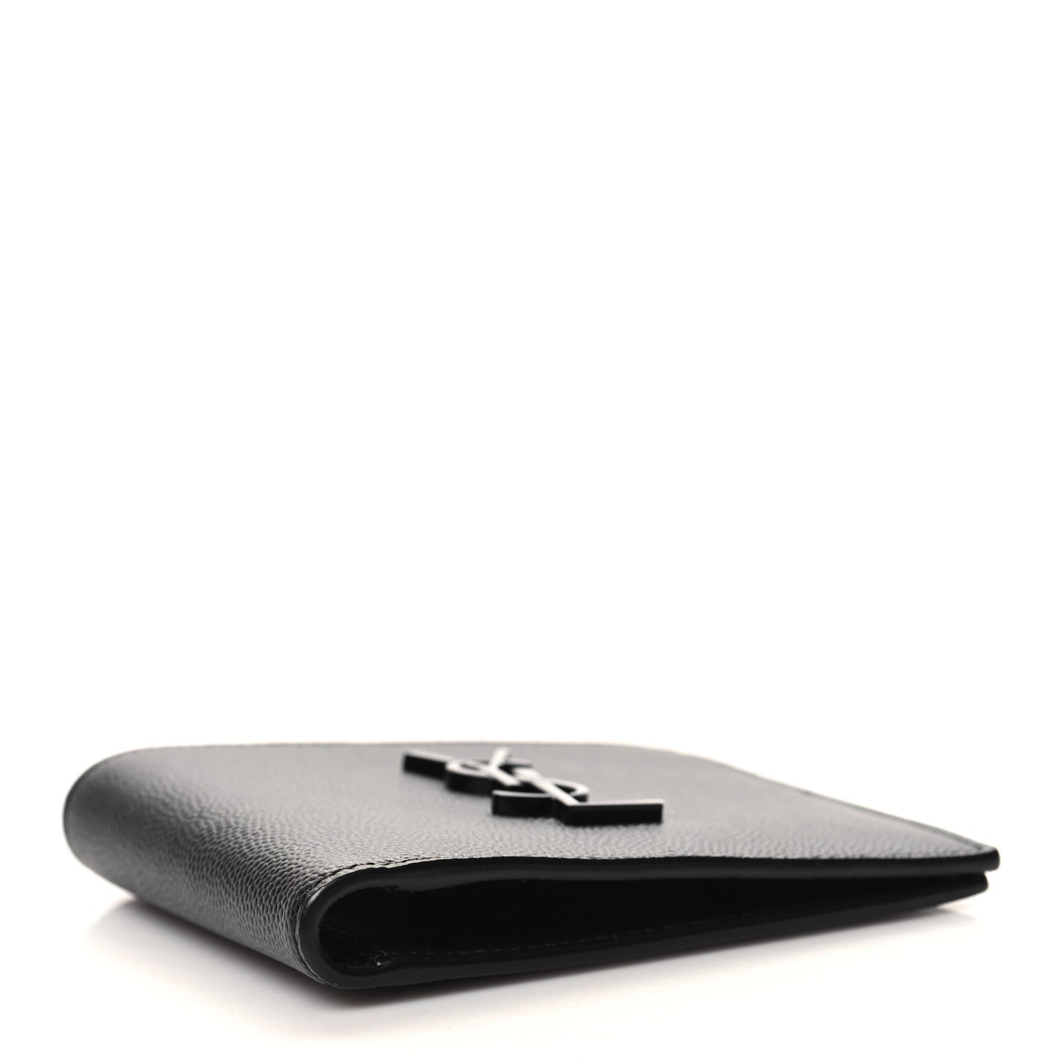 Saint Laurent Grain De Poudre Monogram Bifold Wallet Black 4 of 8