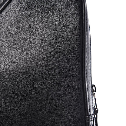Balenciaga Calfskin M Triangle Pouch Black 10 of 10