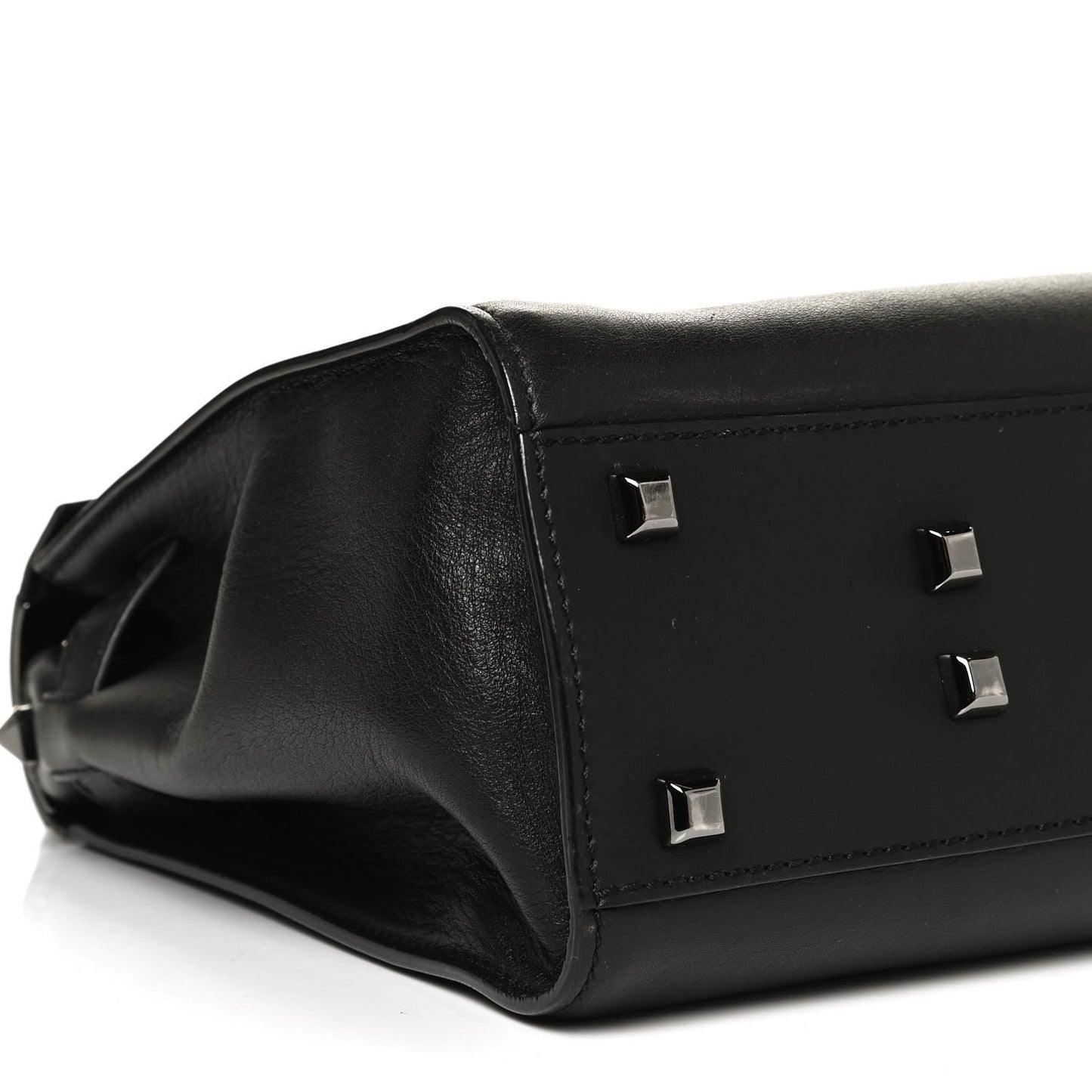 Calfskin Medium My Rockstud Frame Bag Black