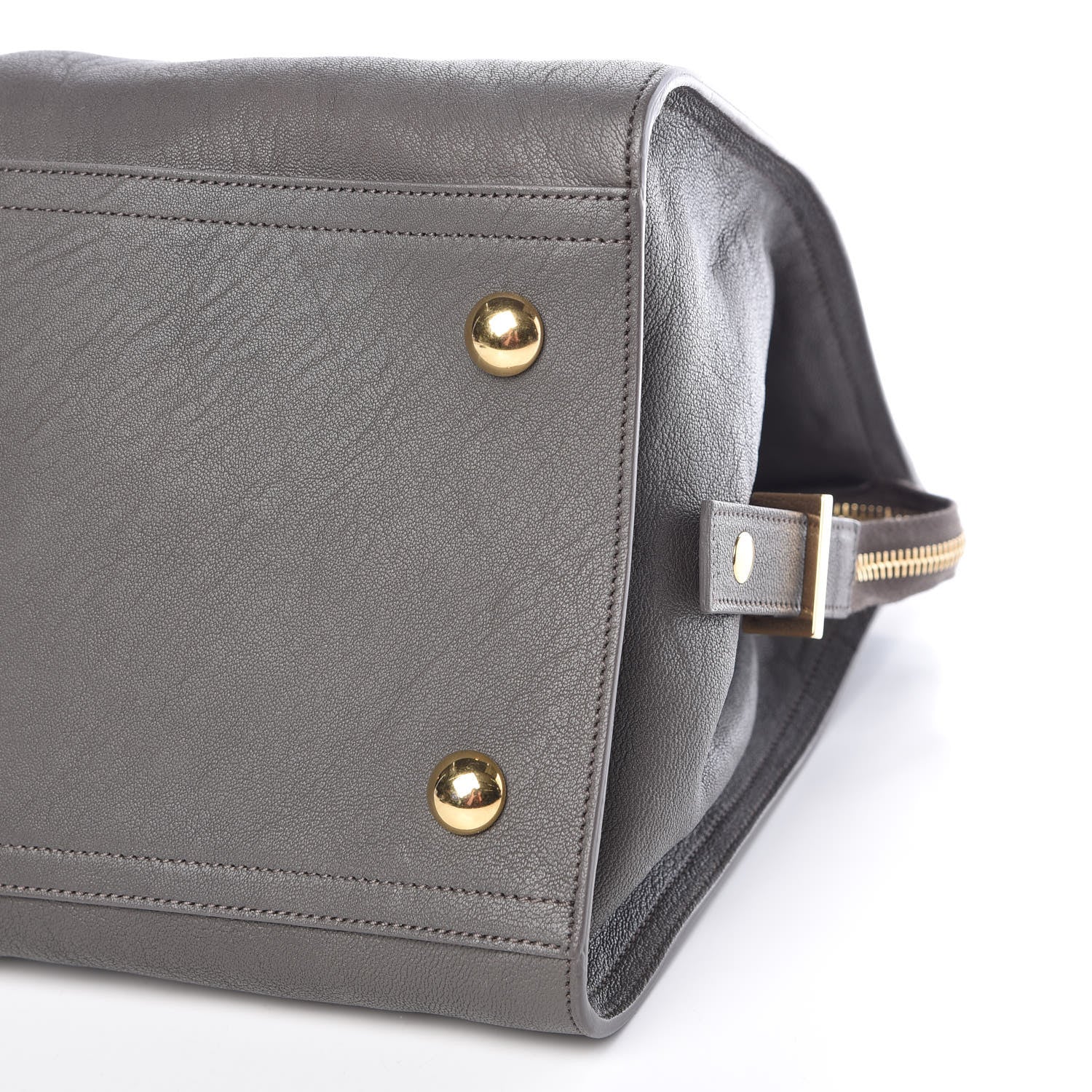 Saint Laurent Sheepskin Medium Cabas ChYc Grey 10 of 11