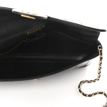 Chanel Lambskin East West Chocolate Bar Flap Black 5 of 10