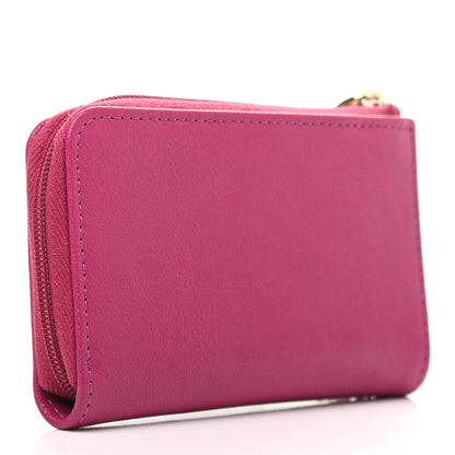 Chanel Calfskin Chain CC Key Holder Case Dark Pink 3 of 7