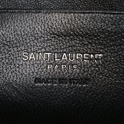 Saint Laurent Calfskin Matelasse Monochrome Monogram Mini Lou Camera Bag Black 6 of 10
