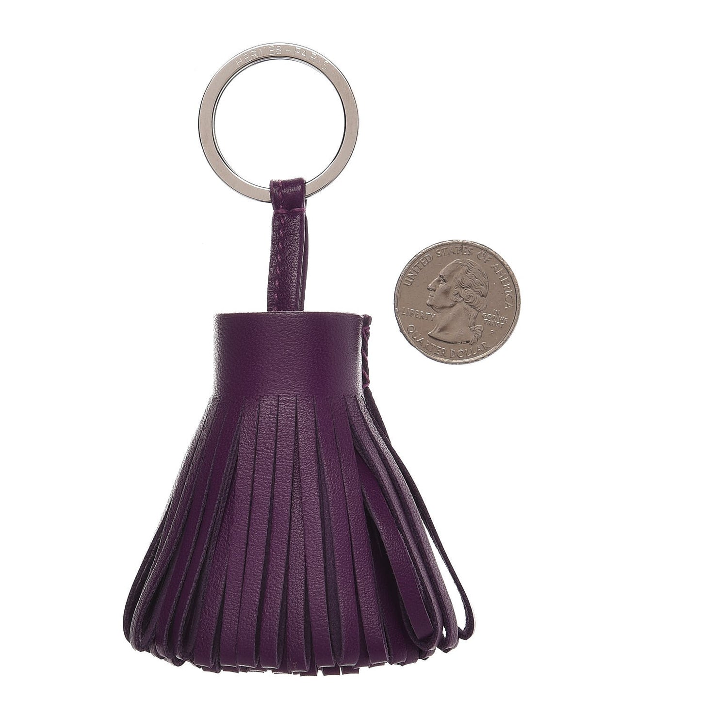 Lambskin Carmen Tassel Key Holder Violet