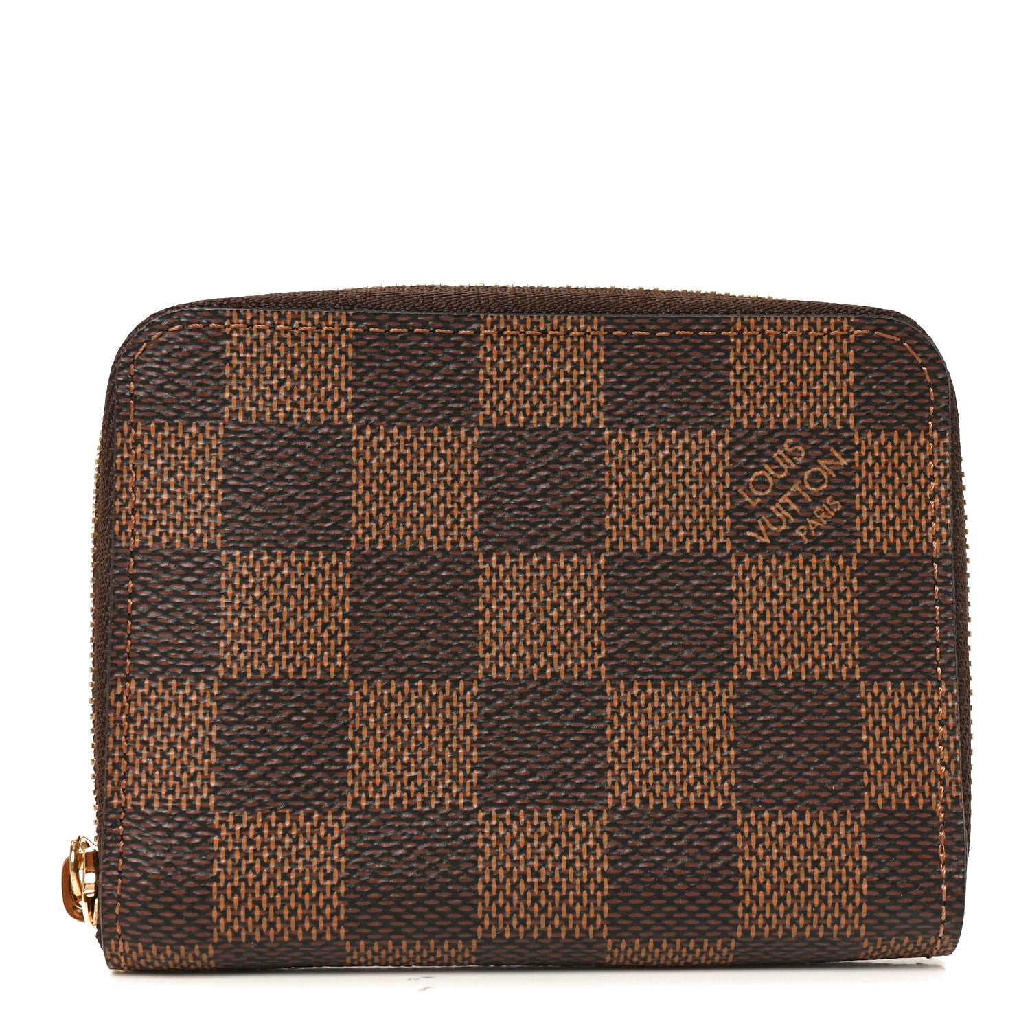Louis Vuitton Damier Ebene Zippy Coin Purse Rose Ballerine 1 of 6