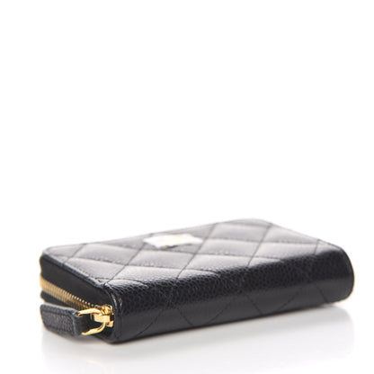Chanel Caviar Quilted Zip Coin Purse Black 4 of 8